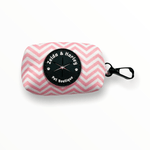 Zig Zag Wag Waste Bag Holder - Pastel Pink