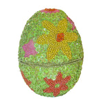 Kurt Adler 5-Inch Decorative Egg Container with Beads and Sequins