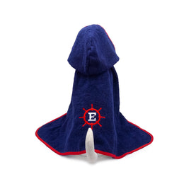 Blue terry bathrobe for dogs