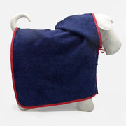 Blue terry bathrobe for dogs