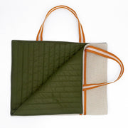 Personalized Natural Canvas Dog Travel Mat