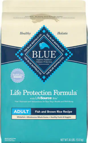 Blue Buffalo Adult Fish & Brown Rice Dry Dog Food 