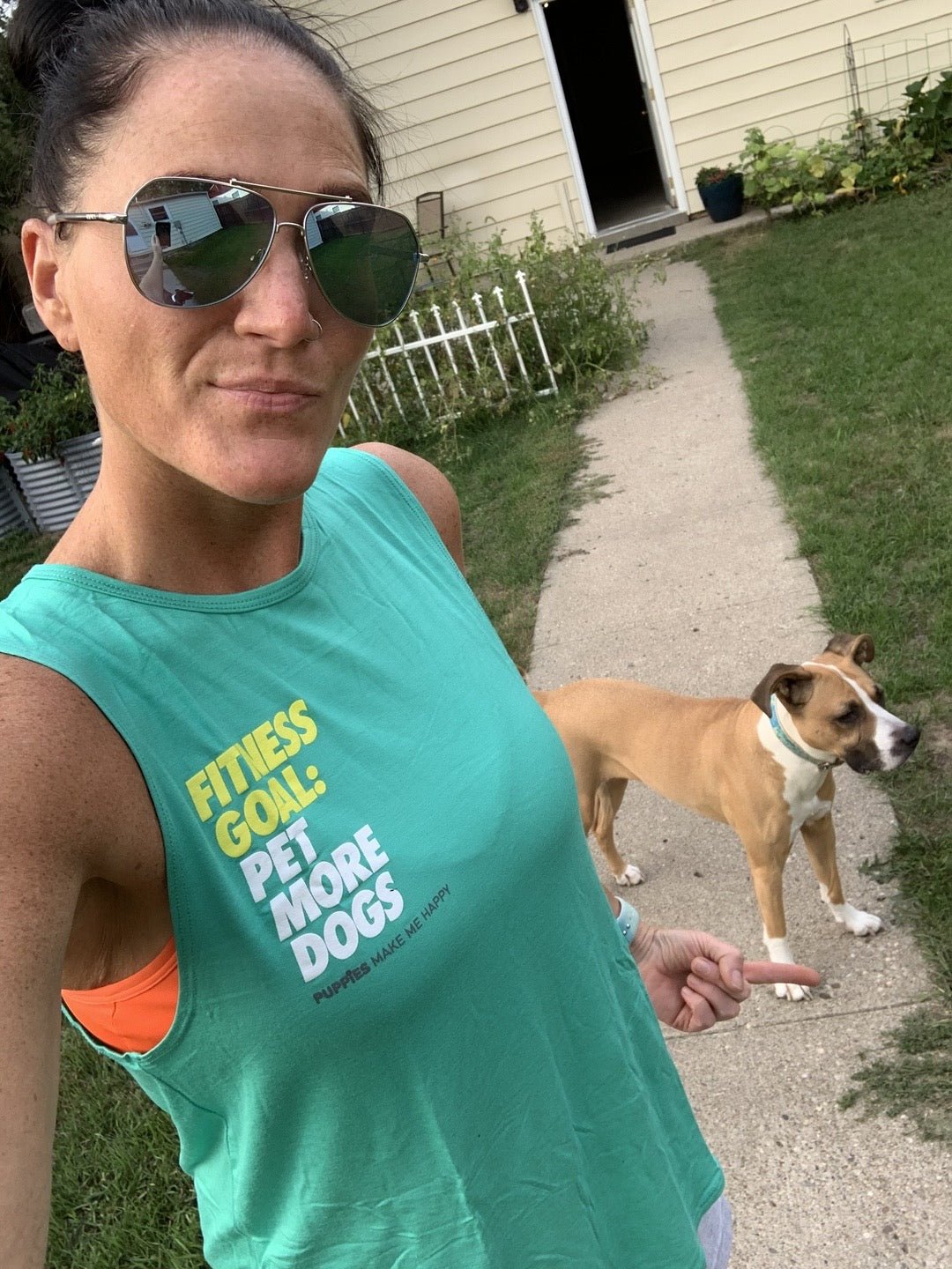 Fitness Goal | Dog Lover Sleeveless Tank | Gift for Dog Moms