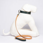 Saffiano Dog Leash Green