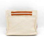 Cotton organizer bag with compartments and internal pockets