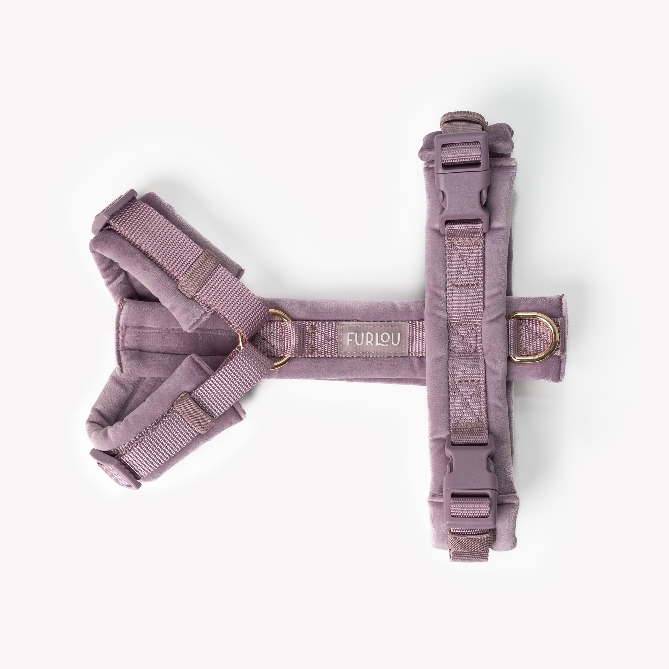 Lilac - Velvet Dog Harness 