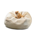 Load image into Gallery viewer, Sherpa Puff Ball Bean Bag Pet Bed - Medium - Complete Bed
