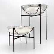 Silver Plate Or Sterling Silver Dog Bowl With Pedestal