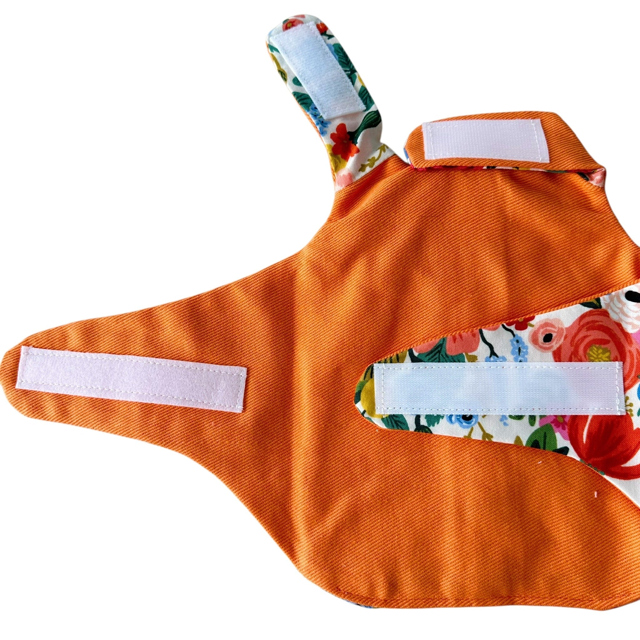 Floral Burst Harness in Marigold Orange
