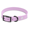 Load image into Gallery viewer, Blush pink dog collar by The Modern Dog Company, weather and odor resistant, featuring a black buckle and ring.
