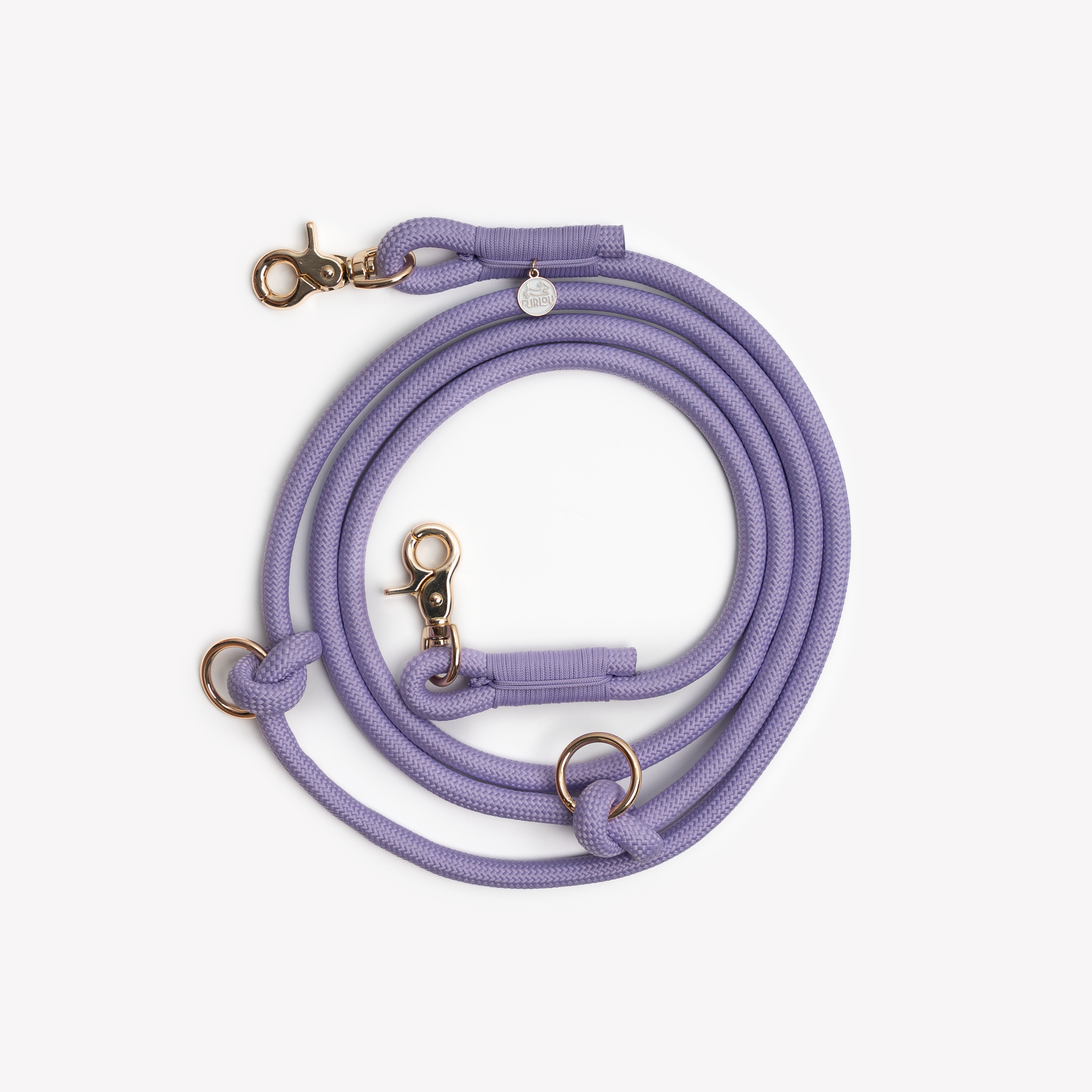 'Lavender' - Hands Free Braided Leash 
