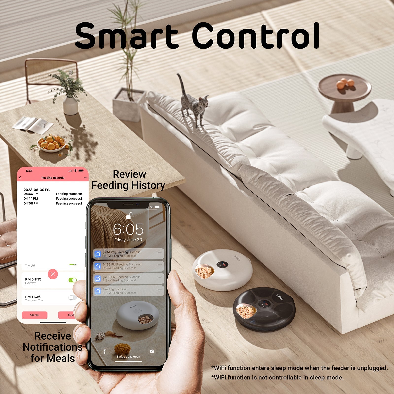 Donut Frost Automatic Pet Feeder, WiFi Version 