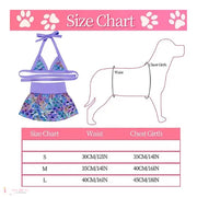 Bark Fifth Ave. Mermaid- Dog Bikini Set 