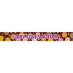 Personalized Autumn Flowers Dog Collar