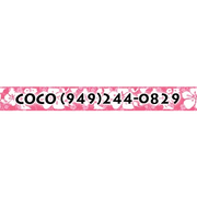 Personalized Island Floral Pink Dog Collar