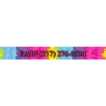 Personalized Rainbow Tie Dye Dog Collar