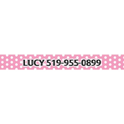 Personalized New Pink Polka Dot Dog Collar
