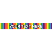 Personalized Rainbow Stripes Dog Collar