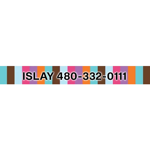 Personalized Multi-Stripe Dog Collar