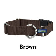 5/8″ and 1″ Brown Nylon Dog Collar