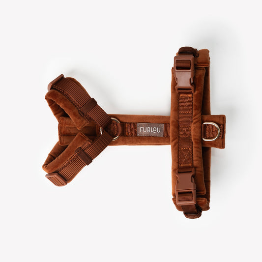 Clay - Velvet Dog Harness 
