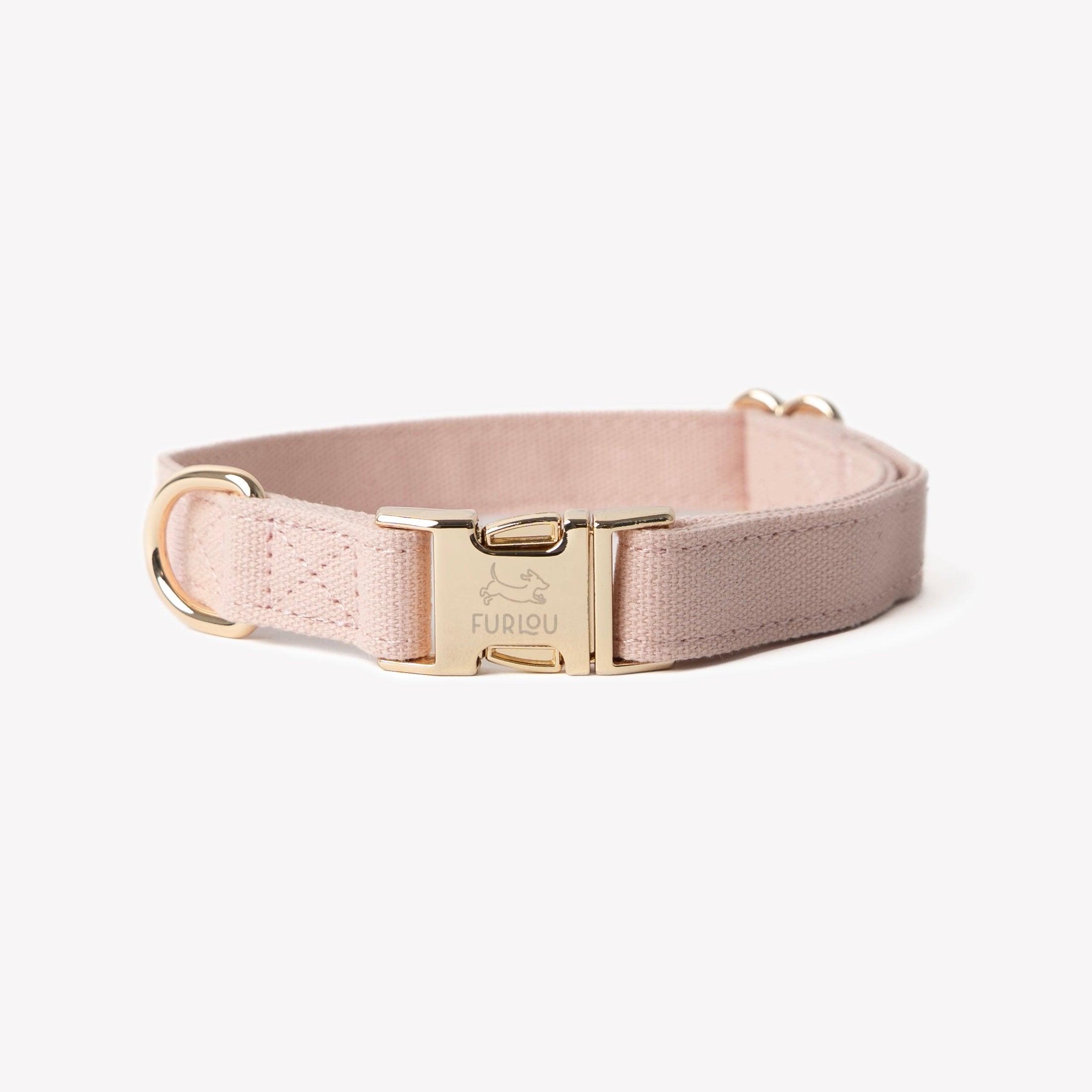'Powder Rose' - Canvas Dog Collar 