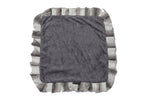 Platinum Grey & Charcoal Mink Blanket