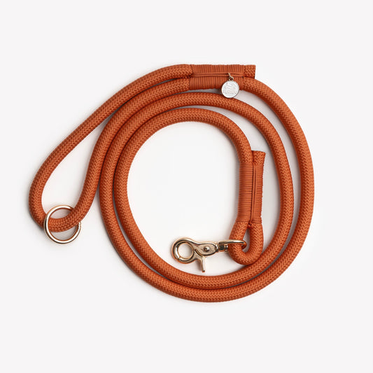 'Terracotta' - Braided Rope Leash 