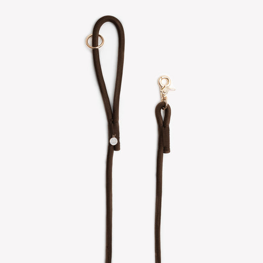 'Brown' - Braided Rope Leash 