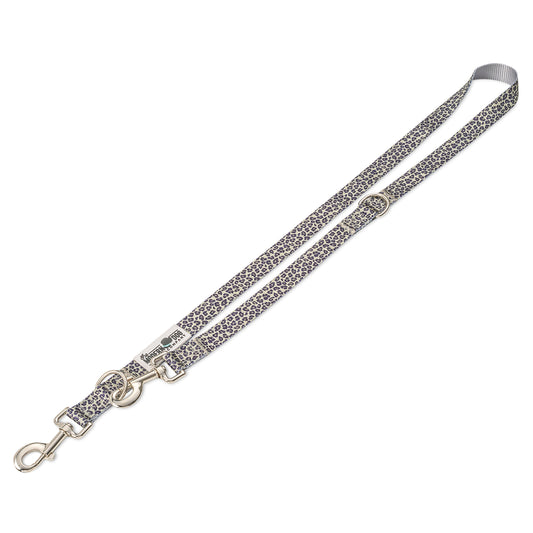 Southlake Paws Walk on the Wild Side Leash featuring a stylish pattern, durable fabric, and a metal clip for secure attachmen