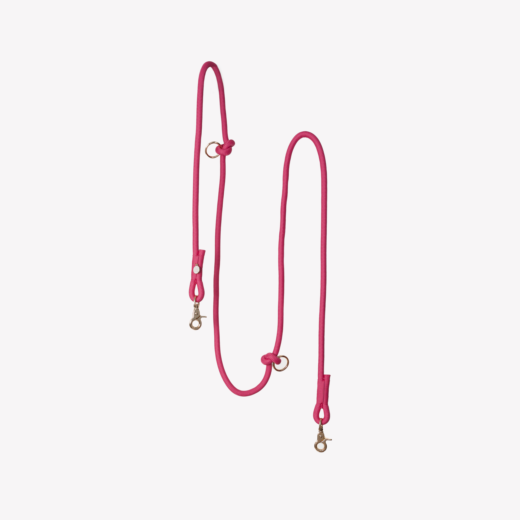 'Magenta' - Hands Free Braided Leash 