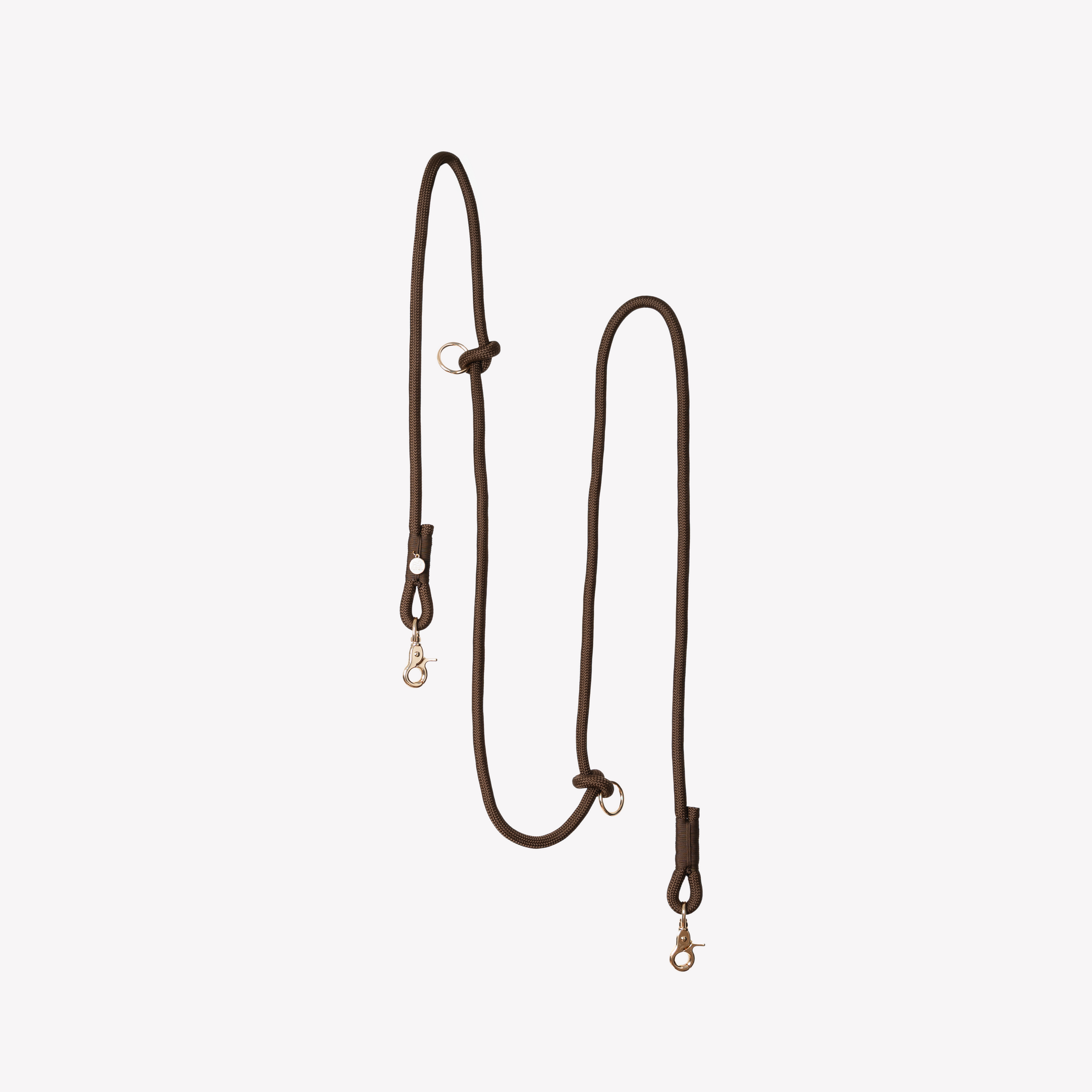 'Brown' - Hands Free Braided Leash 