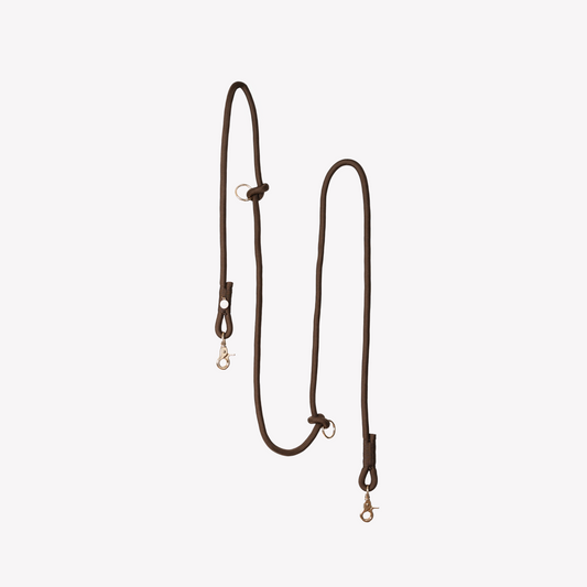 'Brown' - Hands Free Braided Leash 