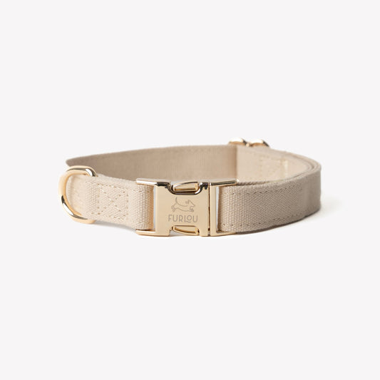 'Tan' - Canvas Dog Collar 