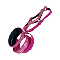 Load image into Gallery viewer, Pavé In Pink Authentic Iridescent Snake 3-Inch Wide Style Statement Collar, Leash, Harness Set
