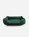 Load image into Gallery viewer, Bolster Beds Premium Chester & Lee | Classic Velvet Sleeper Dog Bed Green
