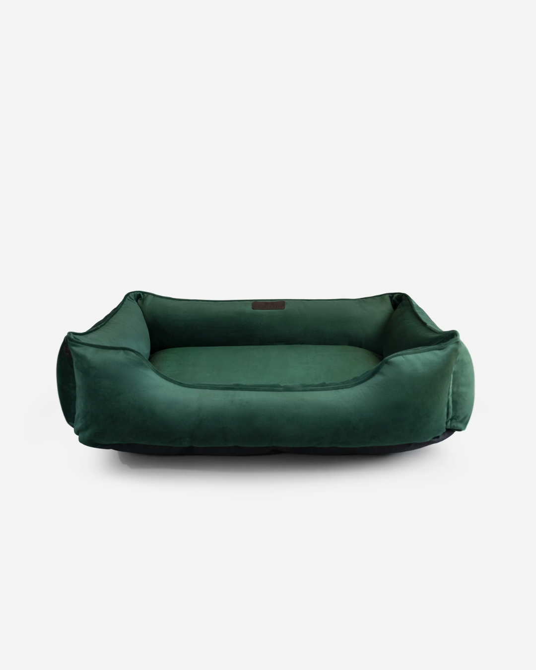Bolster Beds Premium Chester & Lee | Classic Velvet Sleeper Dog Bed Green