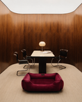 Load image into Gallery viewer, Bolster Beds Premium Chester & Lee | Vibrant Velvet Sleeper Dog Bed Wine
