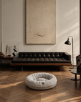 Load image into Gallery viewer, Pet Beds Premium Chester & Lee | Furry Gray Donut Dog Bed
