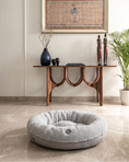 Load image into Gallery viewer, Pet Beds Premium Chester & Lee | Furry Gray Donut Dog Bed
