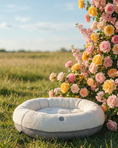 Load image into Gallery viewer, Pet Beds Premium Chester & Lee | Furry Beige Donut Dog Bed
