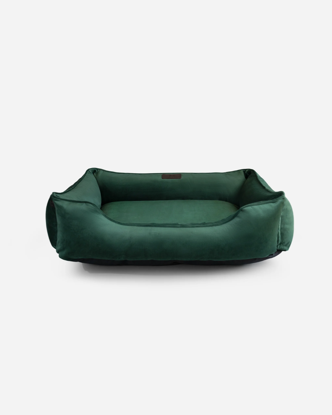 Bolster Beds Premium Chester & Lee | Classic Velvet Sleeper Dog Bed Green
