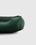 Load image into Gallery viewer, Bolster Beds Premium Chester & Lee | Classic Velvet Sleeper Dog Bed Green
