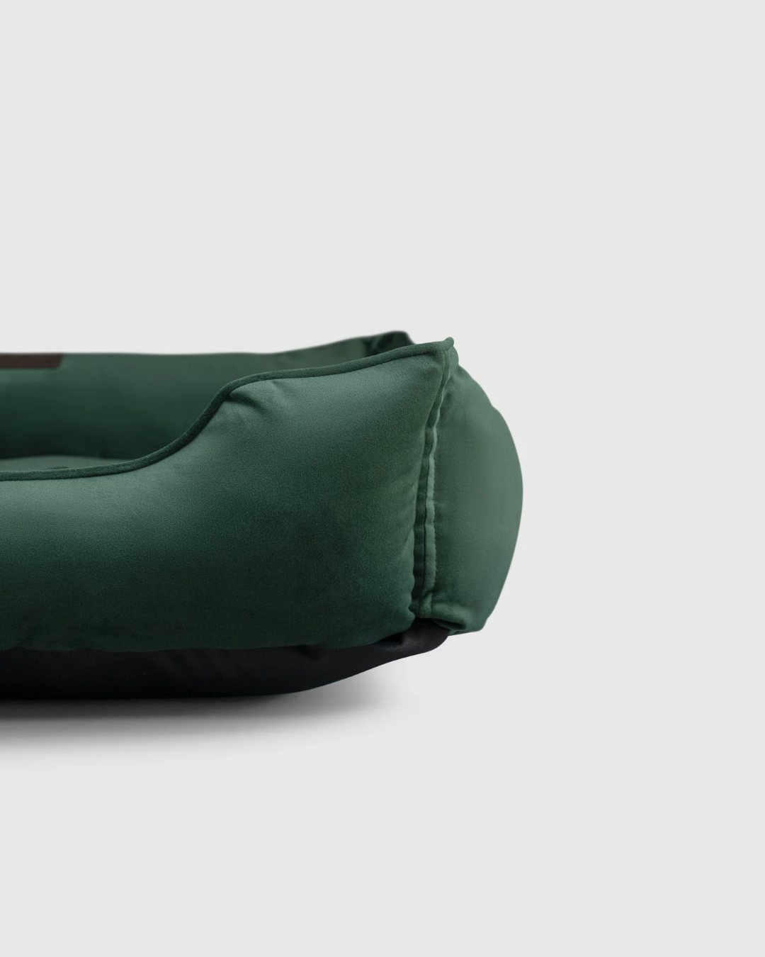 Bolster Beds Premium Chester & Lee | Classic Velvet Sleeper Dog Bed Green