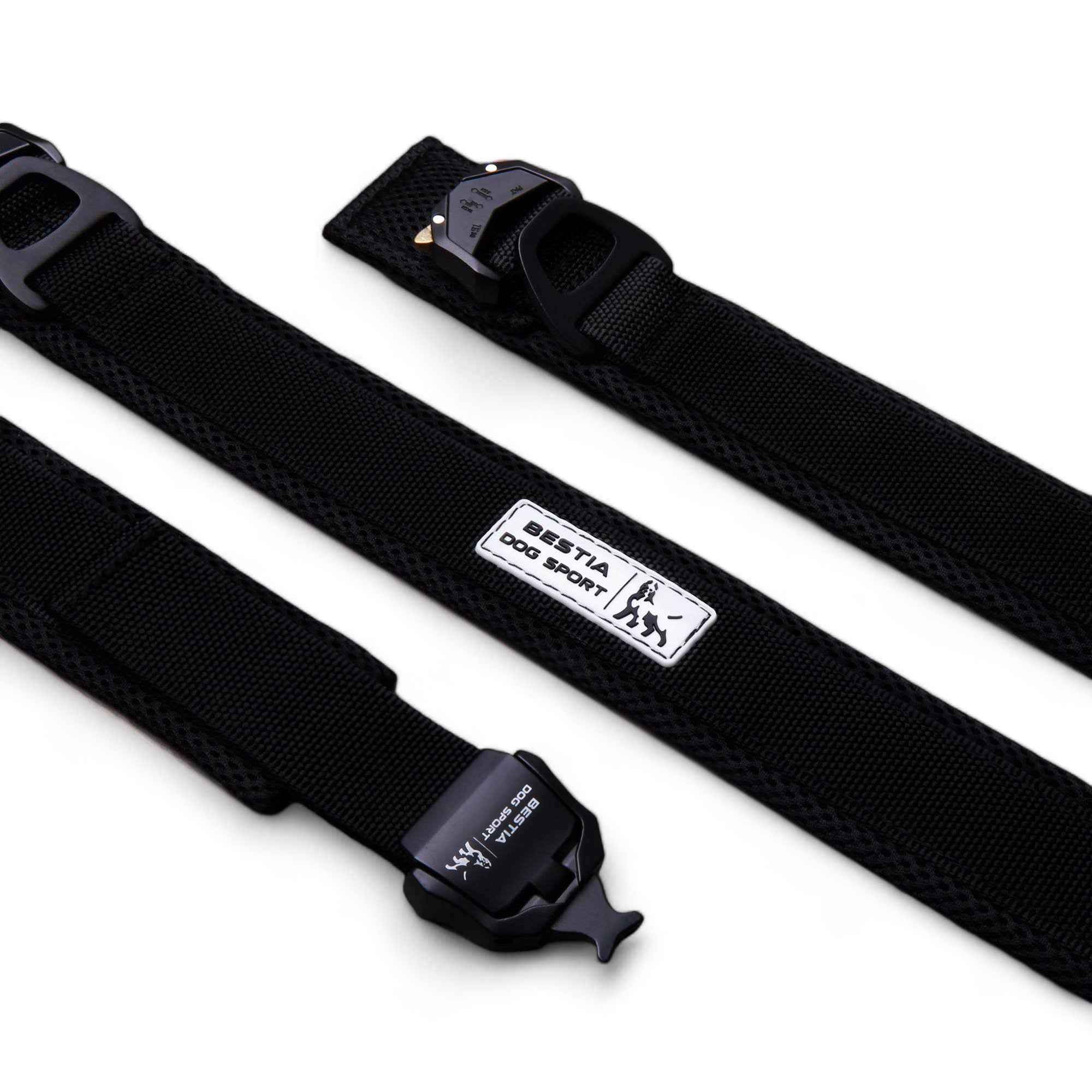 BESTIA DOG SPORT FAST RELEASE COLLAR BLACK