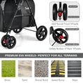 Load image into Gallery viewer, 4-in-1 Double Pet Stroller with Detachable Carrier and Travel Carriage
