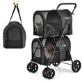 Load image into Gallery viewer, 4-in-1 Double Pet Stroller with Detachable Carrier and Travel Carriage
