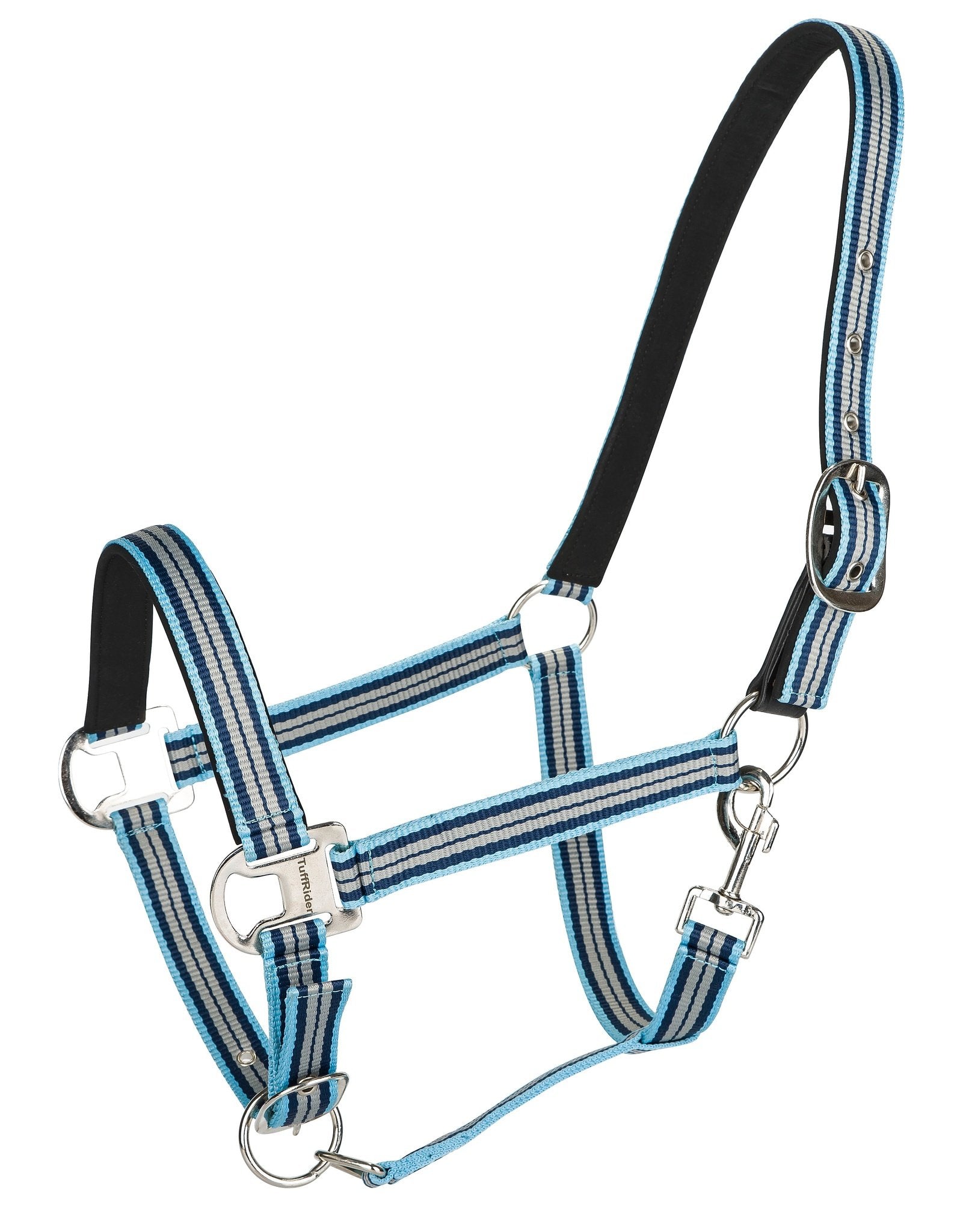TuffRider Adjustable Nylon Breakaway Halter w/ Padded Crown and Nickel Hardware - image 3