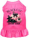 Load image into Gallery viewer, Pink and Black Cat Social Club Pet Dress
