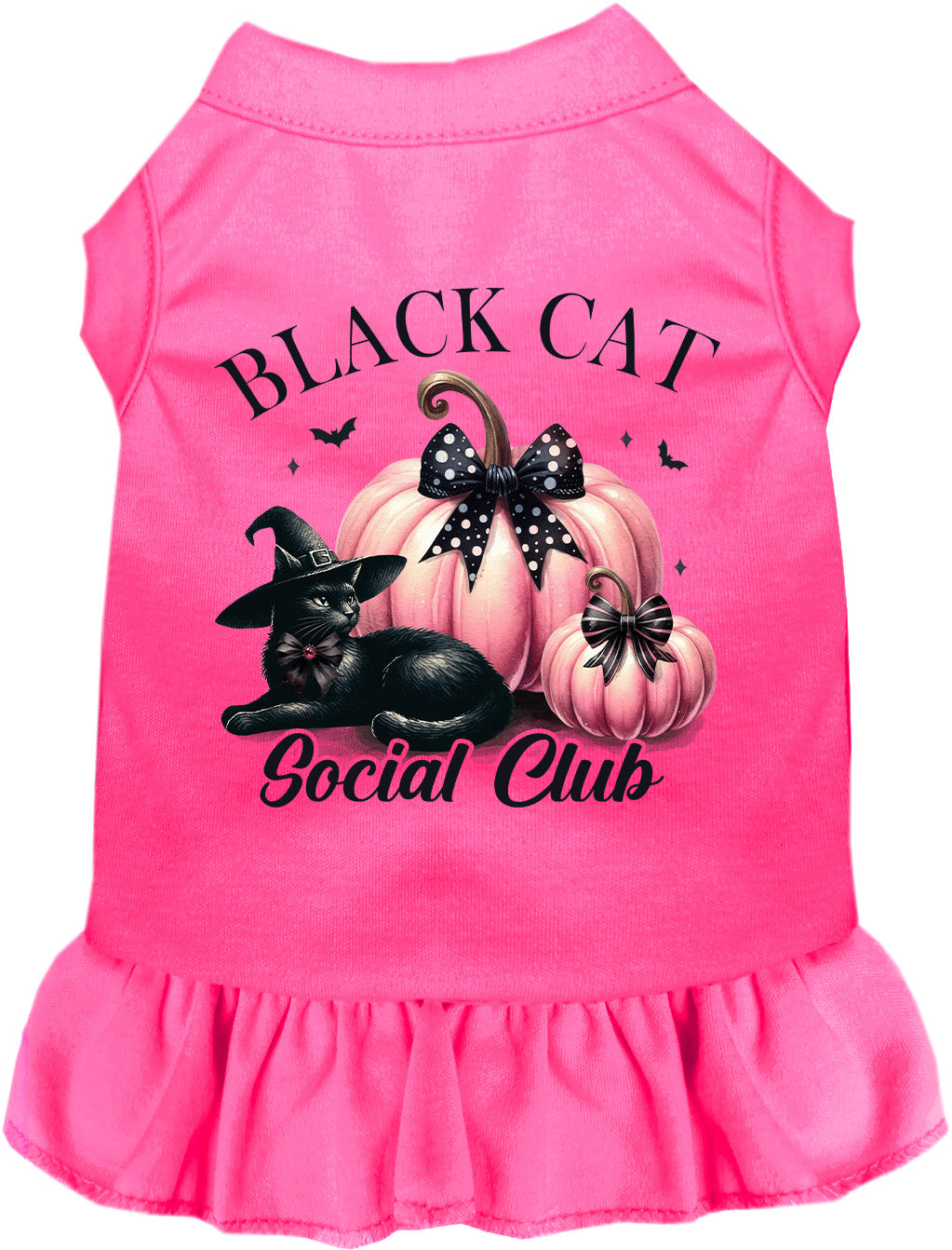 Pink and Black Cat Social Club Pet Dress